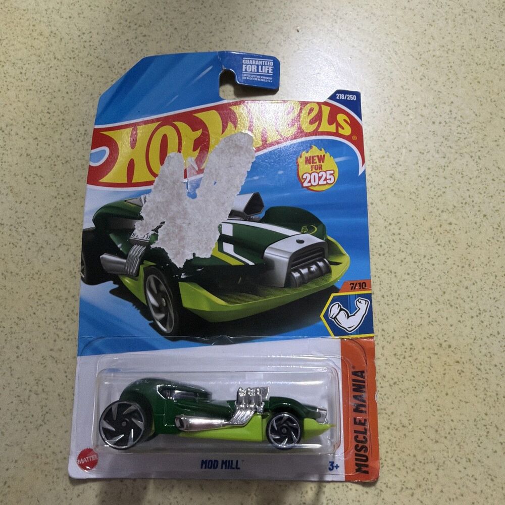 2025 Hot Wheels Mod Mill Green 218/250  Muscle Mania 7/10 (#4214)